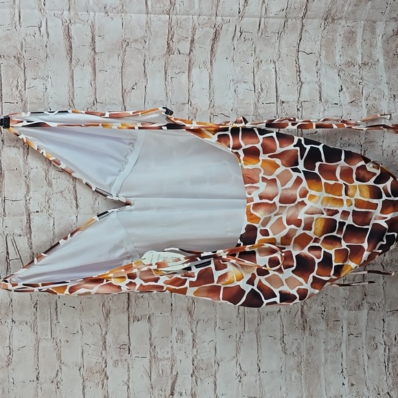 mynah giraffe bathing suit nwt xxl medium coverage removable cups - Picture 5 of 6